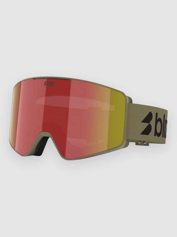 BLIZ Active Eyewear G001 Matte Camo Green Goggle brown w red multi