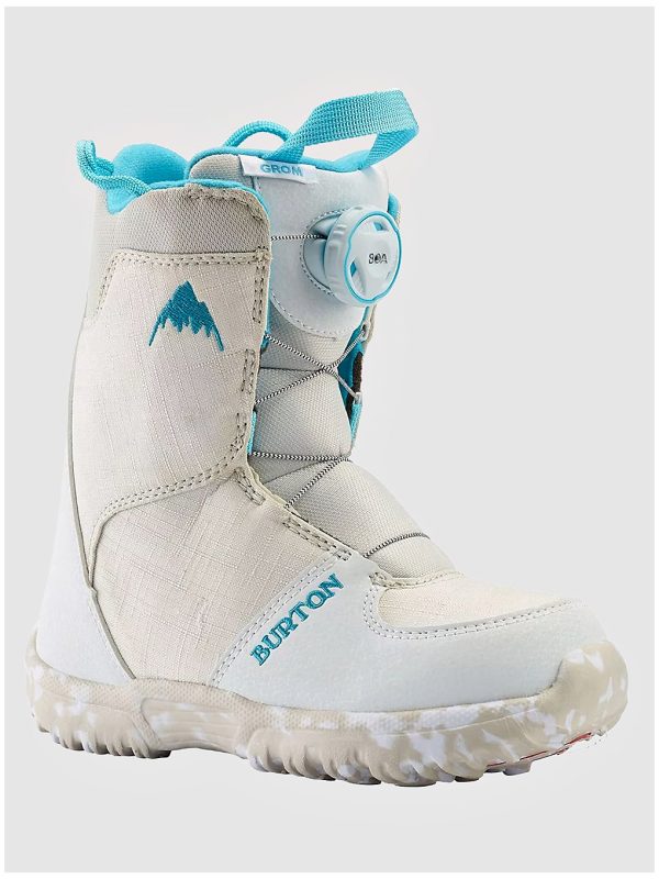Burton Grom BOA 2024 Kids Snowboard-Boots white