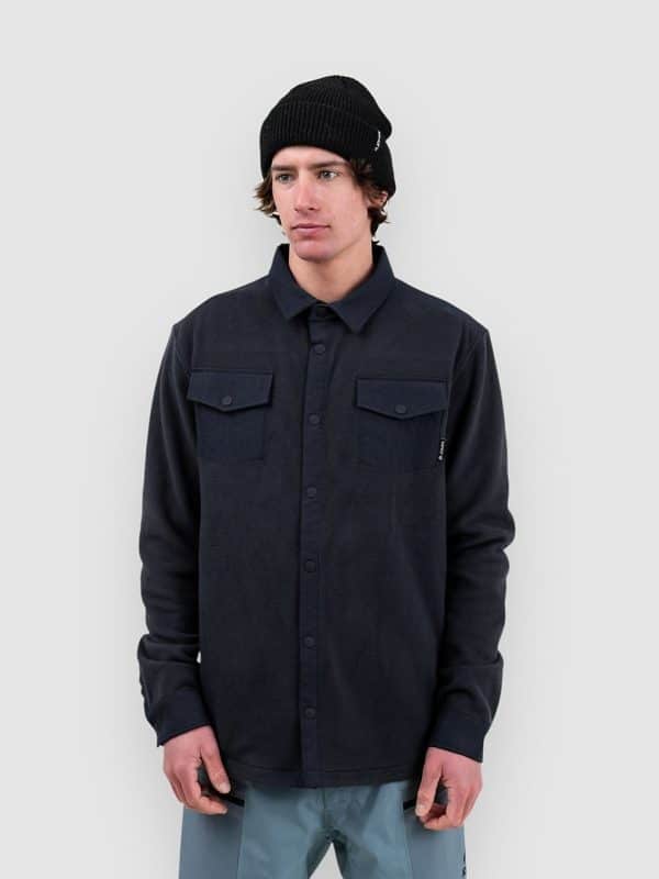 Jones Snowboards December Rec Fleece Pullover stealth black