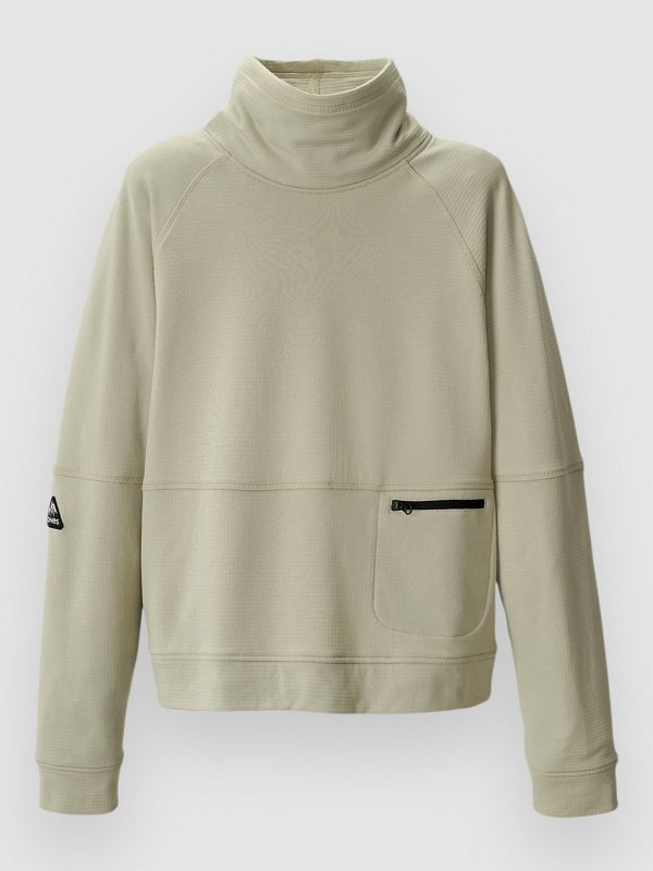 Jones Snowboards Flagship Rec Grid 1/2 Zip Fleecejacke smoke gray