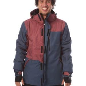 Light Drift Jacke anthra / burgundy