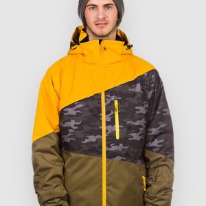 Light Sieben Jacke yellow / camo / military oliv