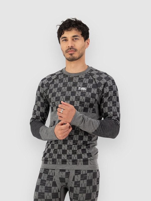 Mons Royale Ascender Merino Funktionsshirt dried sage / black