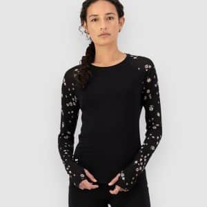 Mons Royale Bella Merino Funktionsshirt black daisy