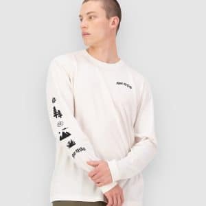 Mons Royale Yonder Merino Organic Cotton Funktionsshirt vintage white