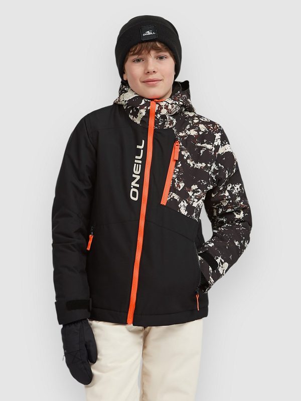 O'Neill Fwc'Cruz Block Kids Jacke black / beige quarry