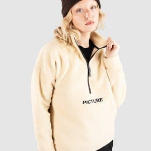 Picture Cylla 1/4 Fleecejacke wood ash