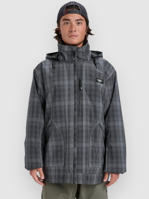 Quiksilver Live Wire Jacke mercury check true black