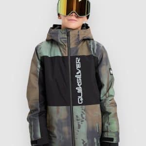 Quiksilver Side Hit Block Kids Jacke bloomfade dark ivy
