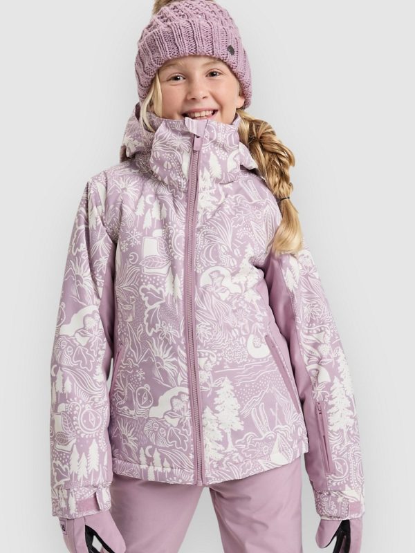 Roxy Free Jet Kids Jacke discreet mauve winterland