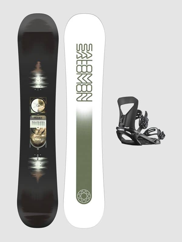 Salomon Pulse + Pact Black M 2026 Snowboard-Set uni