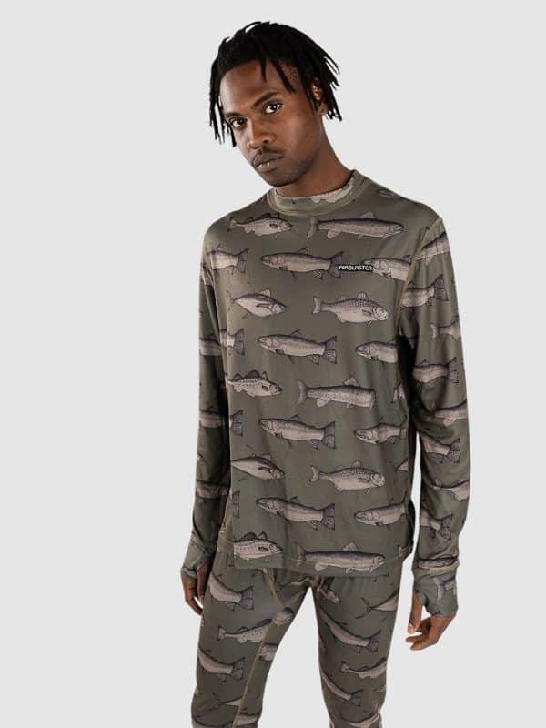 Airblaster Funktionsshirt olive fish