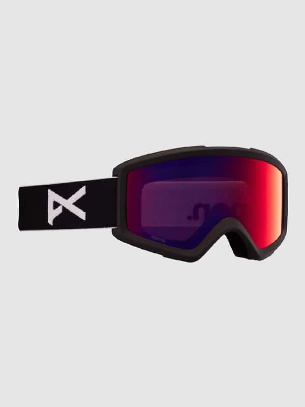 Anon Helix 2 Black +Bonus Lens Goggle perceive sunny red+amber