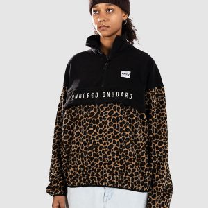 Eivy Ball Fleece Isolationsjacke black / leopard