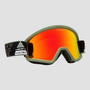 Electric Hex Drama Moss Black+Bonus Lens Rose Goggle red chrome