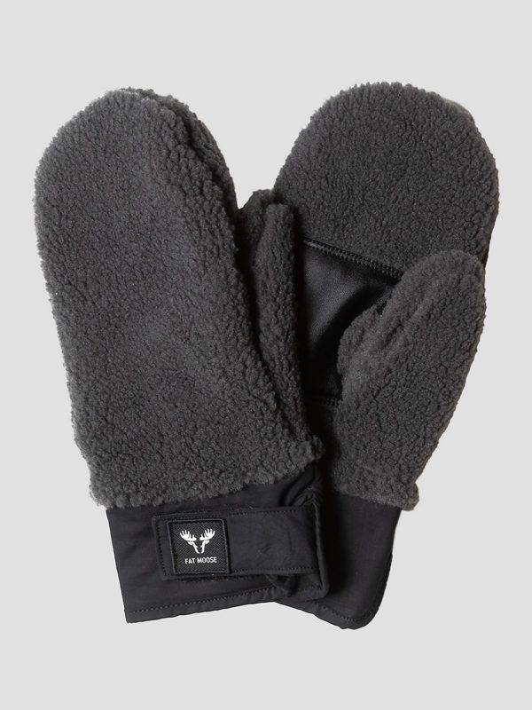 Fat Moose Pile Fäustlinge dark grey