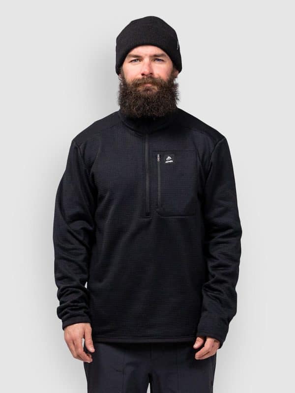Jones Snowboards Flagship Rec Grid Fleecejacke stealth black