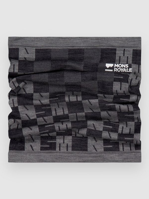 Mons Royale Ascender Merino Neck Warmer dried sage / black