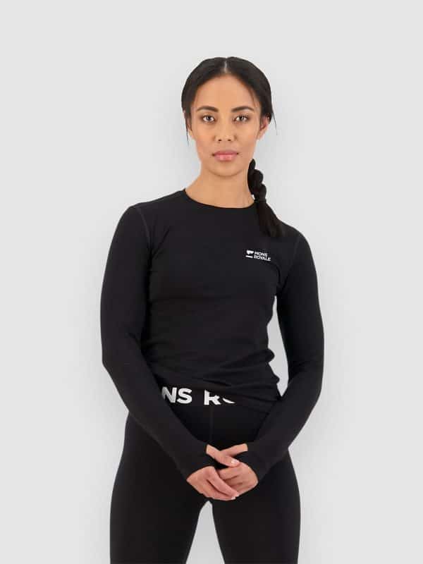 Mons Royale Cascade Merino Funktionsshirt black