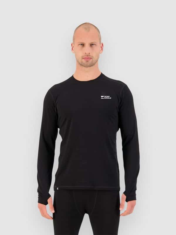 Mons Royale Cascade Merino Funktionsshirt black