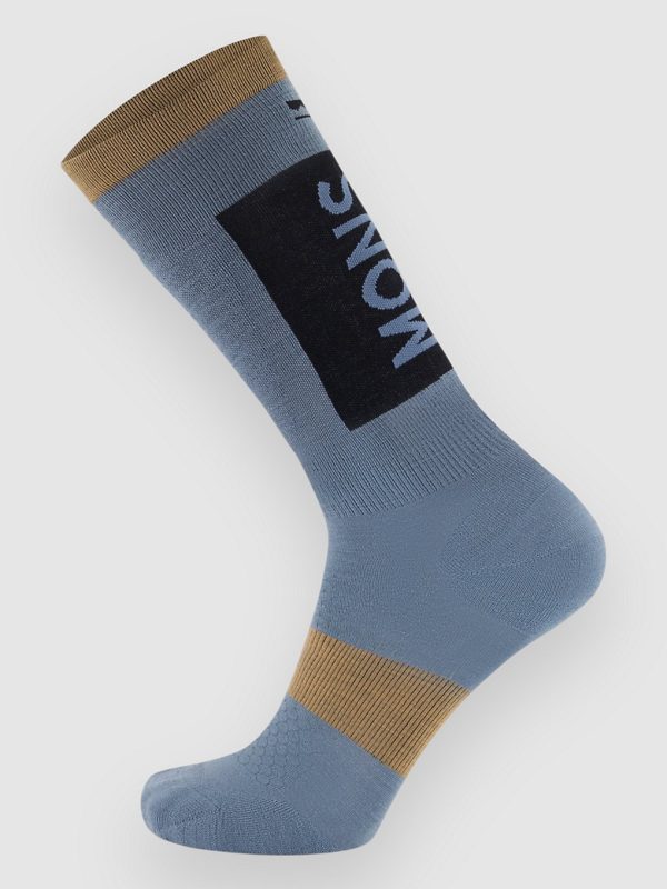 Mons Royale Merino Snow Funktionssocken goblin blue