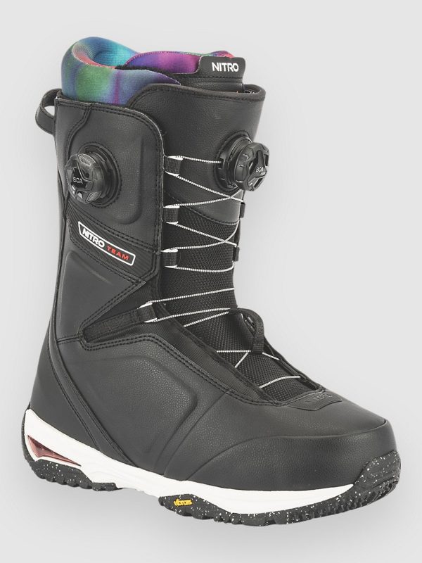 Nitro Team BOA 2026 Snowboard-Boots black / tie dye