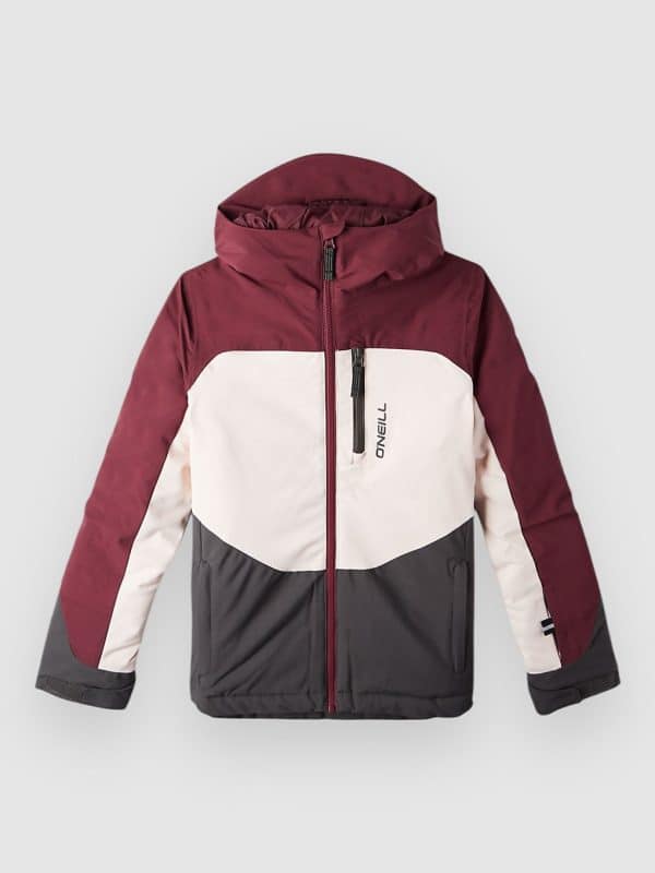 O'Neill Carbonite Kids Jacke windsor wine colour block