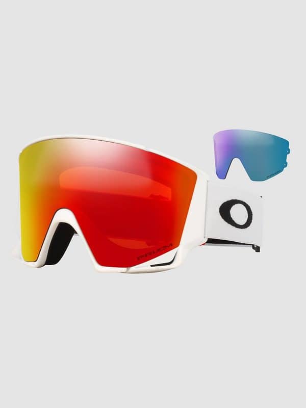 Oakley Flow Scape L Matte White +Bonus Lens Goggle prizm torch & prizm iced