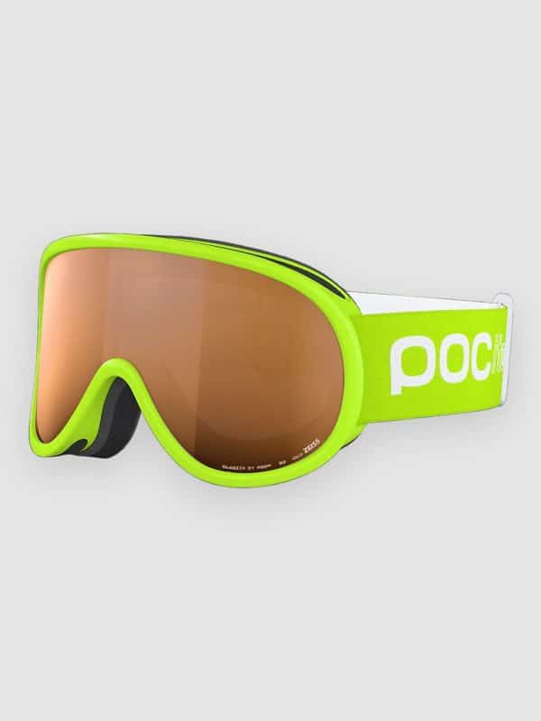 POC Pocito Retina Fluorescent Yellow/Green Goggle partly sunny light orange