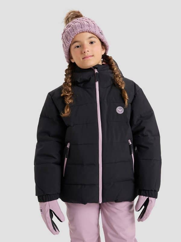 Roxy Snowyhill Puffy Kids Jacke true black