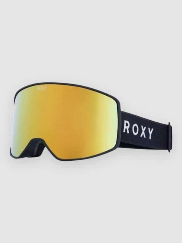 Roxy Storm Black Goggle clux ml pink gold s3
