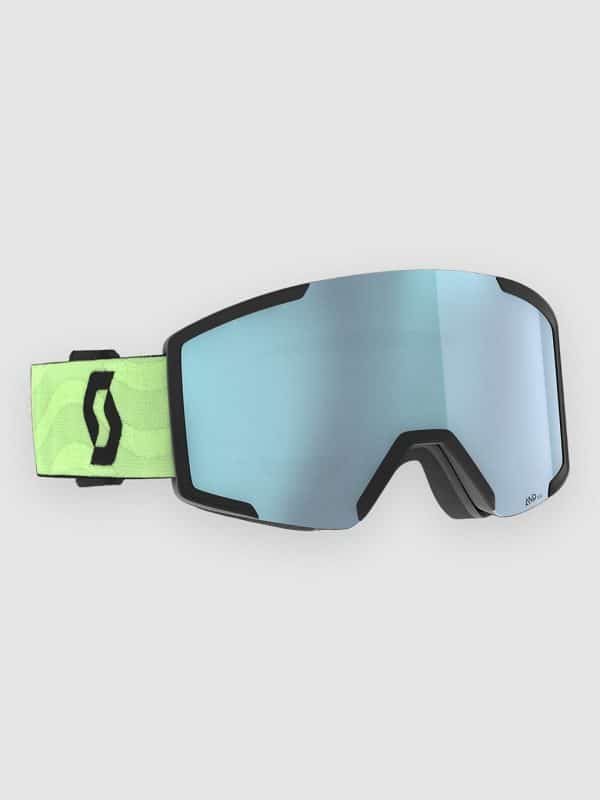 Scott Shield Glow Green Goggle amp ice chrome s2