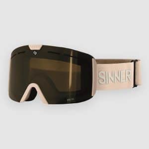Sinner Arc Matte Light Grey Goggle double full gld mrror vnt