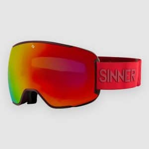 Sinner Snowflake Matte Burgundy (+ Bonus Lens) Goggle dbl full red mirror vent