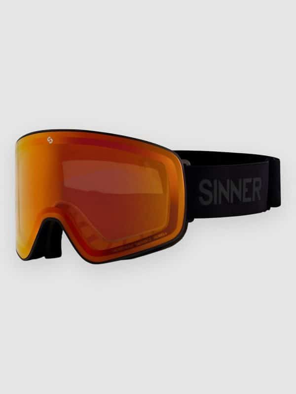 Sinner Snowghost Matte Black Goggle double sintrast / trans+