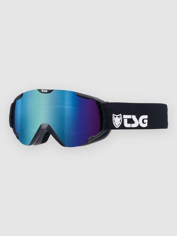 TSG Expect Mini 2.0 Solid Black-Blue Goggle solid black / blue