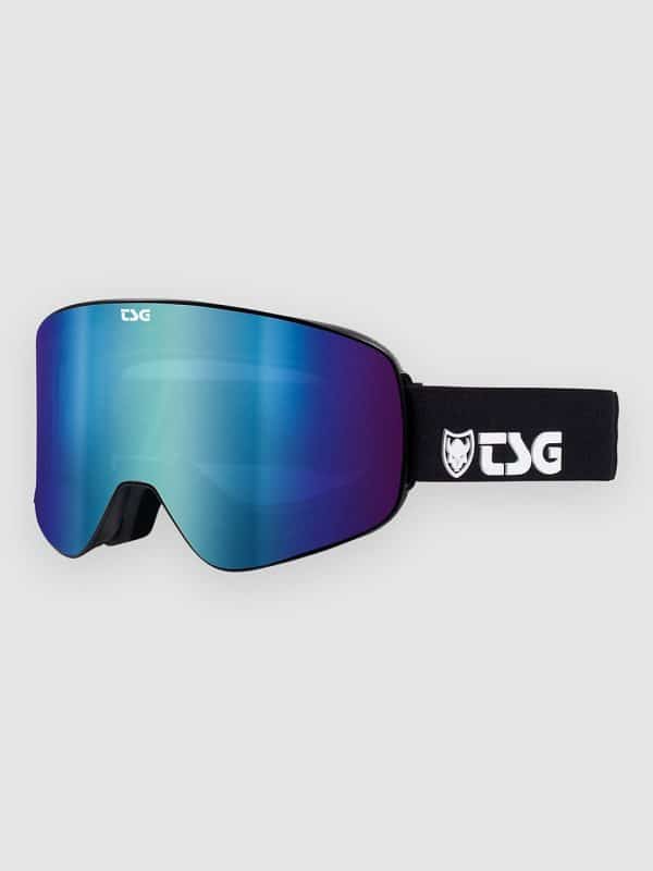 TSG Four Solid Black-Blue Goggle solid black / blue