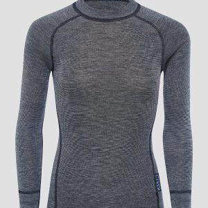 Thermowave Merino Warm Active Kids Funktionsshirt ink melange