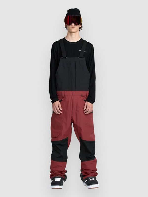 Volcom Rain Gore Tex Bib Pants burnt red