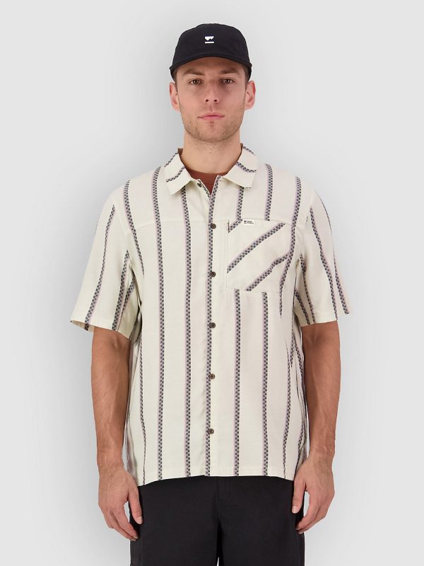 Mons Royale At Merino Tech Tee bone stripe