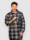 Light Sea Shell Shirt  Jacke flannel plaid charcoal